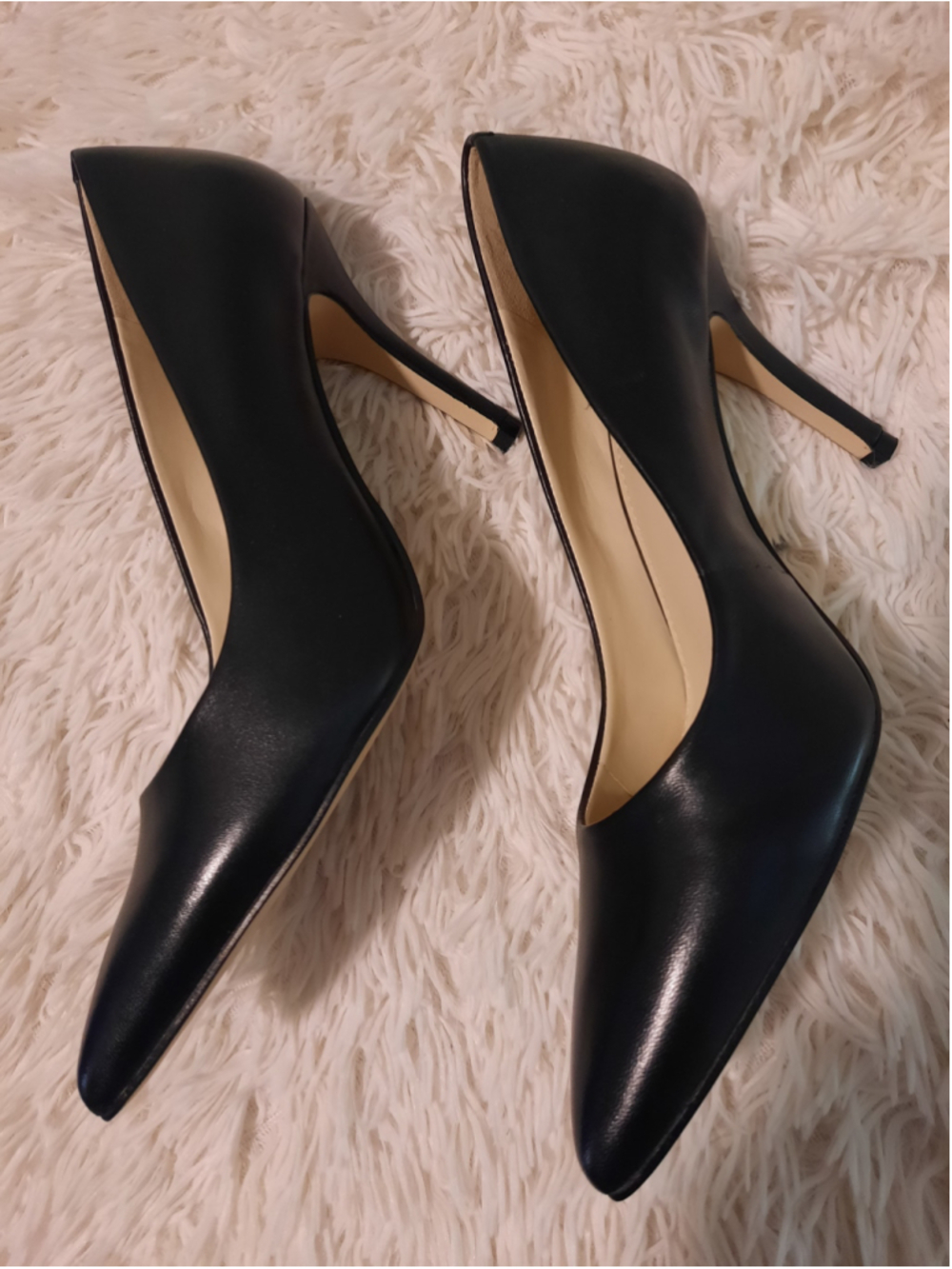 Women's Nine West Black Pointed Toe Stiletto Heels Size 8.5 - Picture 3 of 5